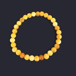 Yellow Aventurine Gemstone Bead Bracelet 6mm